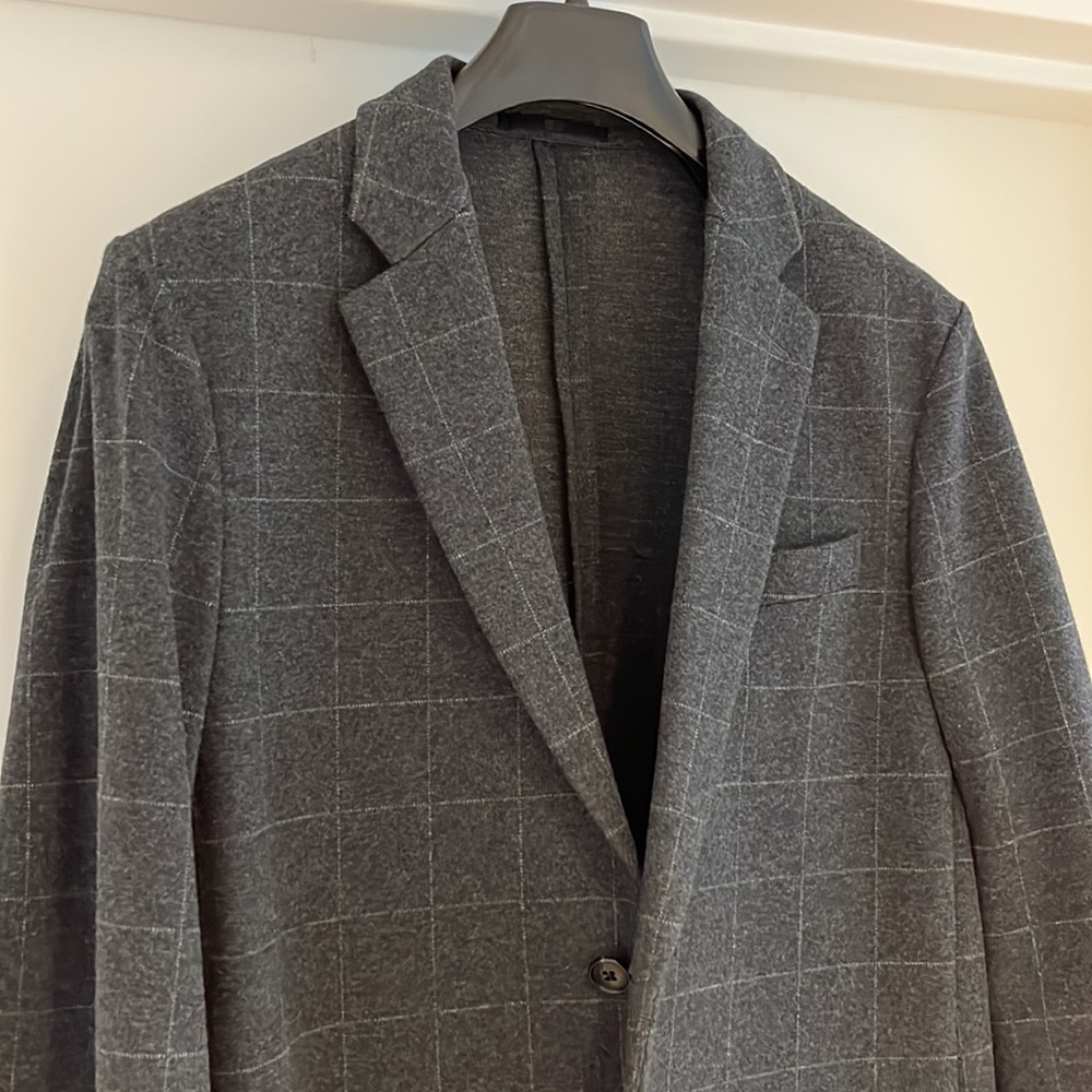 UNIQLO - Jersey Comfort Jacket in Charcoal Check